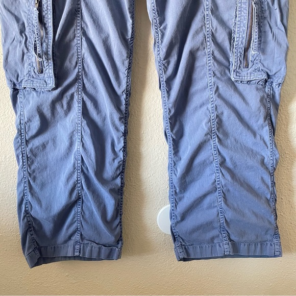 Hollister Low Rise Baggy Cargo Pants Womens 14 Blue Utility Skater Street Grunge - Picture 8 of 16